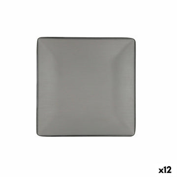 Farfurie Întinsă Bidasoa Gio Siva Plastika 21,5 x 21,5 cm (12 kosov)
