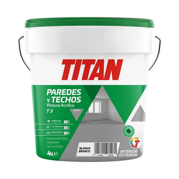 Barva Titan 123000304 Bela 4 L