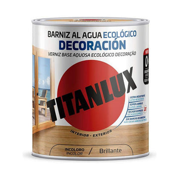 Lak na vodni osnovi Titanlux m20100014 Ekološko 250 ml Brezbarven