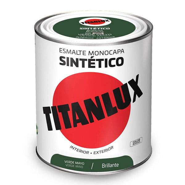 Sintetična emajlirana barva Titanlux 5808982 Zelena 750 ml