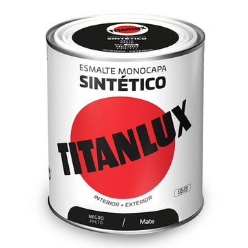 Vernis synthétique Titanlux 5809006 Noir 750 ml