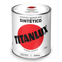 Sintetična emajlirana barva Titanlux 5809019 Bela 750 ml