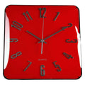 Wall Clock Red Crystal (31 x 5,5 x 31 cm)