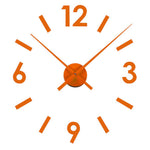 Wall Clock polypropylene Orange (4 x 21,5 x 62 cm)