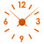 Wall Clock polypropylene Orange (4 x 21,5 x 62 cm)