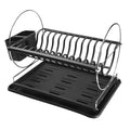 Draining Rack for Kitchen Sink Black Metal polypropylene (32 x 33 x 43 cm)