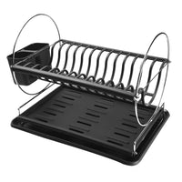 Draining Rack for Kitchen Sink Black Metal polypropylene (32 x 33 x 43 cm)