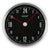 Wall Clock Black Aluminium (4,5 x 30 x 30 cm)