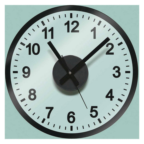 Wall Clock Sticker Black