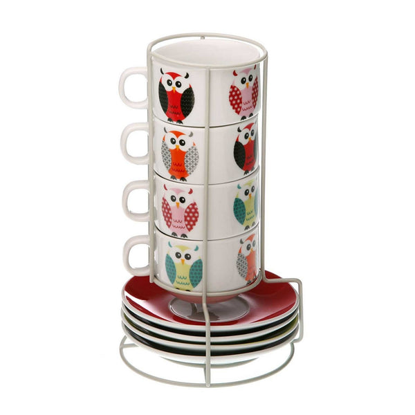 Piece Coffee Cup Set Buhos (4 Pieces)