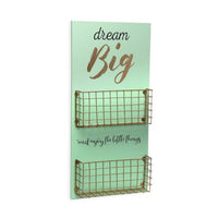 Wall Decoration Dream Big MDF Wood/Metal (5 x 50 x 24 cm)