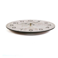 Wall Clock World Wood (28 x 28 x 9 cm)