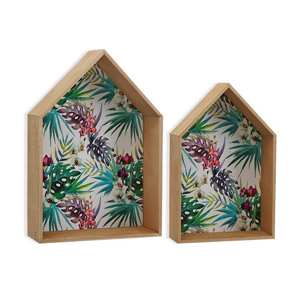 Wall Decoration Tropical Wood (9,5 x 40 x 28,5 cm)