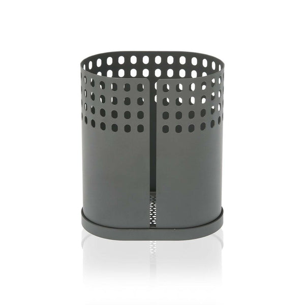 Kitchen Utensils Stand Sari Grey Metal (7,8 x 12,5 x 11,8 cm)