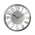 Wall Clock Silver Plastic (4,5 x 30 x 30 cm)