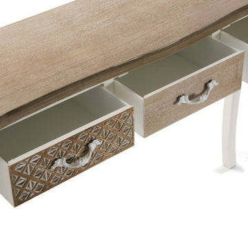 Hall Table with 3 Drawers Ailen MDF Wood (30 x 78,5 x 109 cm)