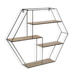 Shelves Metal (10 x 53 x 60 cm) Wood