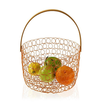 Fruit Bowl Metal (24 x 15 x 24	 cm)