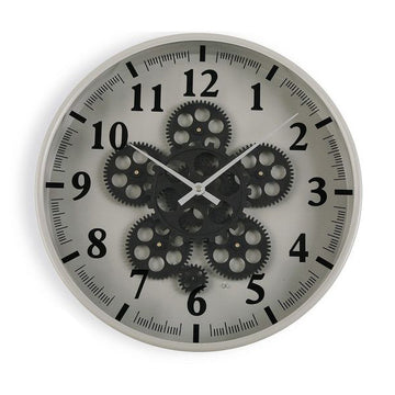 Wall Clock Metal MDF Wood/Crystal (6,5 x 36 x 36 cm)