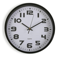 Wall Clock Black Plastic (4,2 x 30,5 x 30,5 cm)