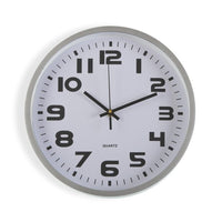 Wall Clock Silver Plastic (4,2 x 30,5 x 30,5 cm)