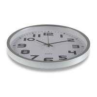 Wall Clock Silver Plastic (4,2 x 30,5 x 30,5 cm)