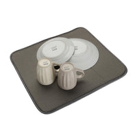 Drainer Plates Grey Textile Fibre (38 x 51 cm)