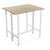 Table set with 2 chairs Extendable MDF Wood (60 x 75,5 x 80 cm)