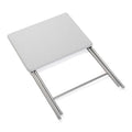 Folding Table White Metal MDF Wood (37,5 x 65,5 x 47,5 cm)