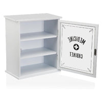 First Aid Kit Wall Black MDF Wood (18 x 36 x 31 cm)