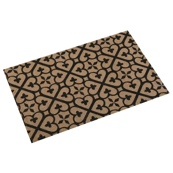 Table Mat Cora Black Rattan (45 x 30 cm)