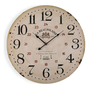 Wall Clock Beaujolaise Wood (3 x 58 x 58 cm)