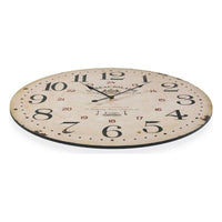 Wall Clock Beaujolaise Wood (3 x 58 x 58 cm)