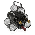 Bottle rack Pyramid 6 compartments Steel (18,5 x 30 x 28 cm)