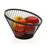 Fruit Bowl Black Chromed (30 x 20 cm)