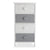 Chest of drawers White Grey Paolownia wood