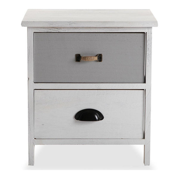 Chest of drawers White Grey Paolownia wood