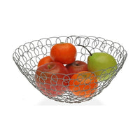 Fruit Bowl Grey Metal (28 x 12 x 28 cm)