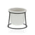 Plant pot Versa White Metal Ceramic Plastic Circular Minimalist 10,5 x 11,5 x 10,5 cm