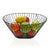 Fruit Bowl Ovalado Black Metal (15 x 25,5 x 32,7 cm)