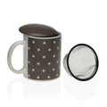 Cup with Tea Filter Versa Stars Porcelain Steel