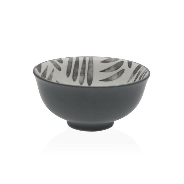 Bowl Versa Grey 8,5 x 5 x 8,5 cm Ceramic Porcelain