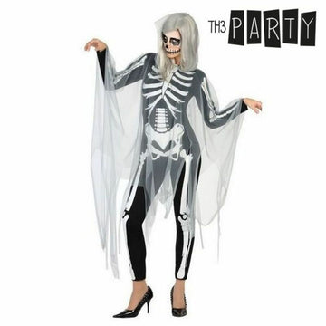 Costume for Adults Th3 Party Black Skeleton (2 Units)