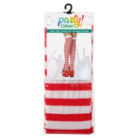 Costume Stockings Striped One size Red