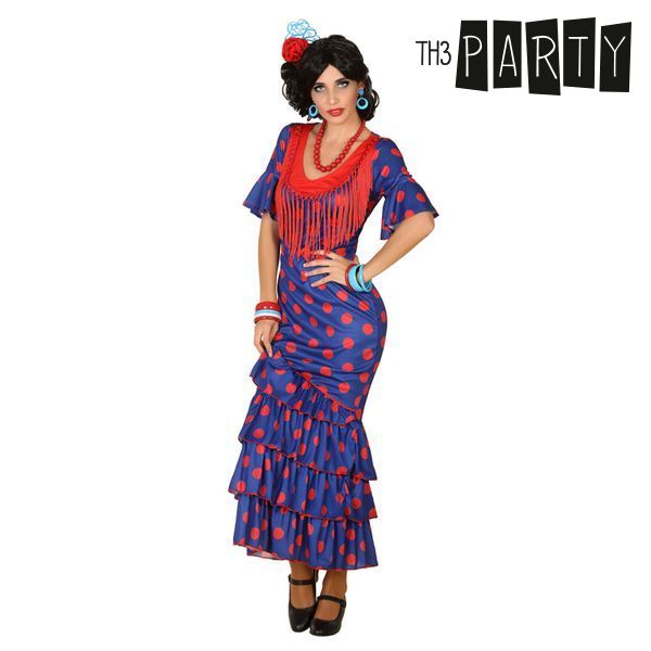 Costume for Adults Flamenco dancer Blue