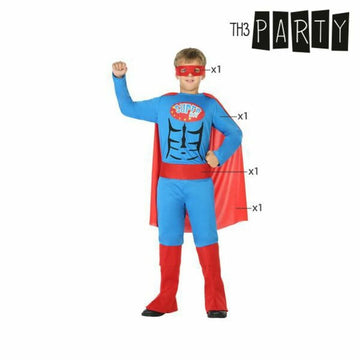 Costume for Children Th3 Party Multicolour Superhero (4 Pieces)