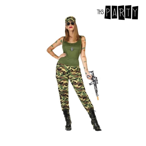 Déguisement pour Adultes Camouflage Vert (3 Pcs)