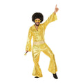 Costume for Adults Disco Golden (2 Pieces)
