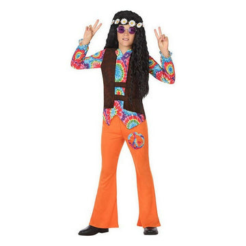 Verkleidung für Kinder Hippie Orange (2 Pcs)
