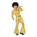 Otroški kostum Disco Zlat (2 Kosi) (2 pcs)